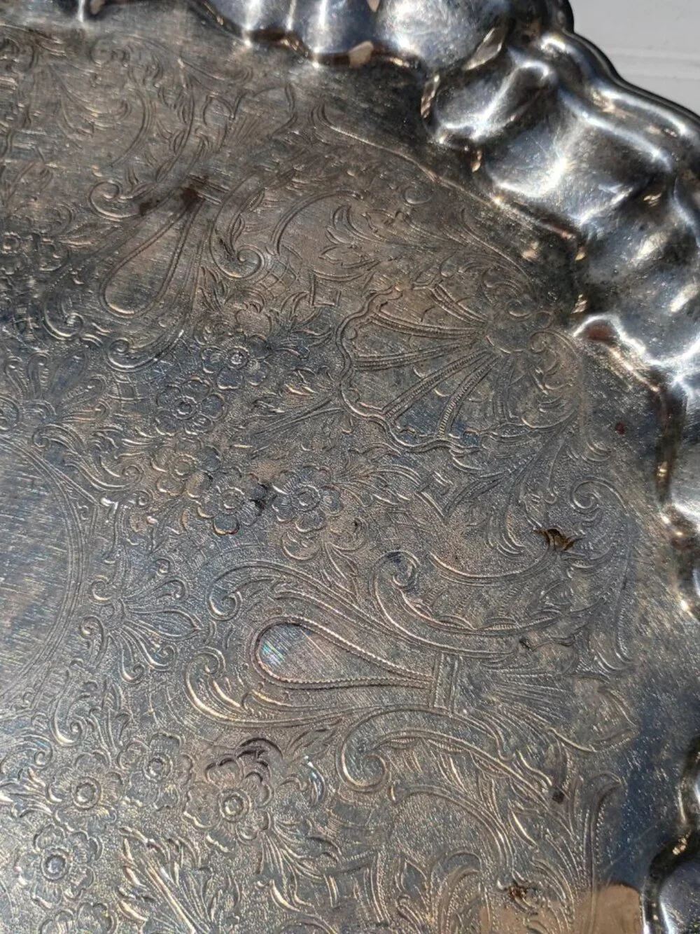 Vintage Silverplate Serving Tray Platter 16